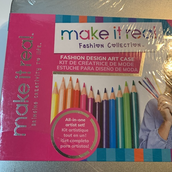 Make It Real Fashion Collection All in 1 Artist Set Fashion Design Art Case New - Picture 4 of 6